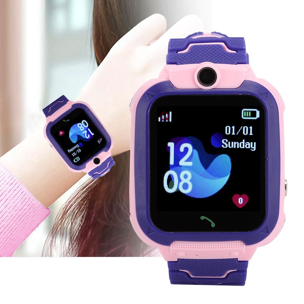 DS88 Waterproof Standby Two Way Call Positioning Pink Smart Phone Watch for Children Kids