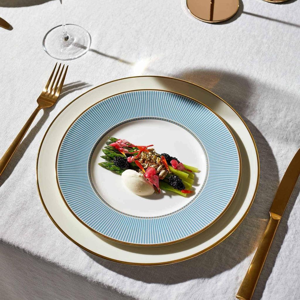 Wedgwood Helia Hochzeit 1065293 [Offiziell importiert] Teller, ca.. 23cm, Geschenk,