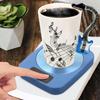 Safely Use Coffee Mug Cup Warmer Coaster Portable Water Cup Heater Safe Desktop Heating Plate  Home