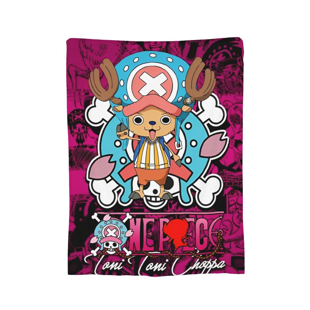 Luffy Anime Blanket  Flannel Throw Blanket Bedding Couch Portable Ultra-Soft Warm Bedspreads,