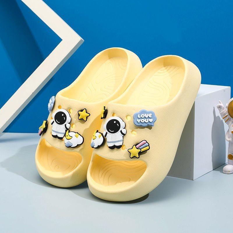 Colorful Astronaut Mini Childrens Slippers Fun Eva Slide Sandals For Indoor And Outdoor Use