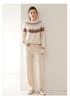 2024 A/W Women's Cashmere Knitwear: Long Sleeve Loose Jacquard Sweater - Soft, Comfortable, Versatile