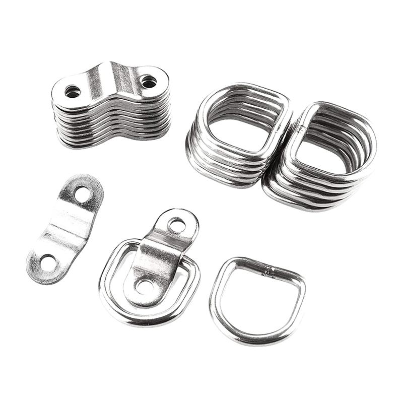 3/8" Heavy Duty D-Ringe Zurrschrauben Ankerringe Zurrhaken Anhänger LKW ATV Boot Kajak Wandmontagehalterung