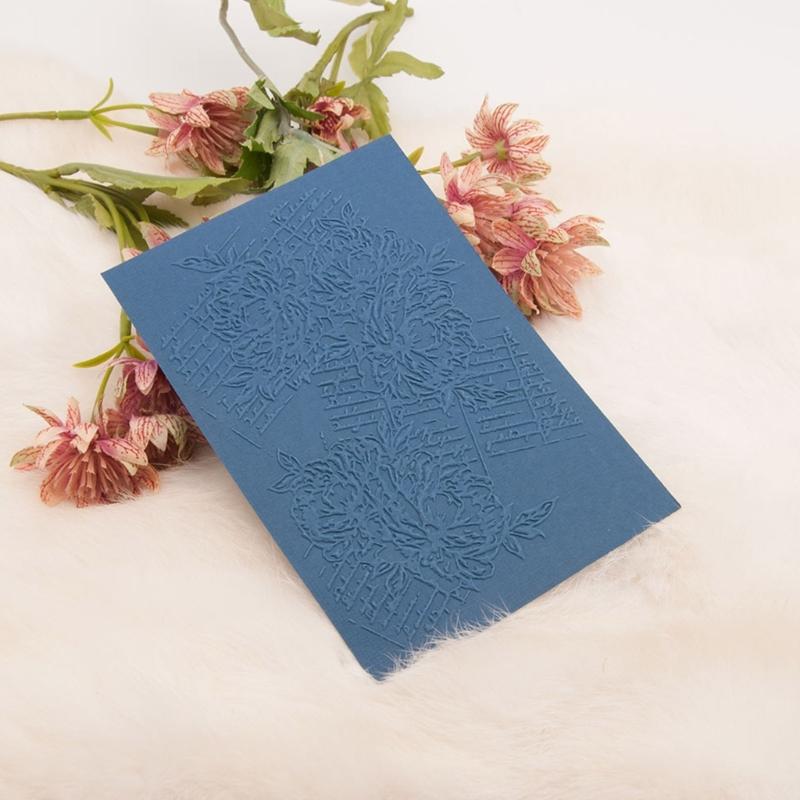 Strukturierte Prägefolder Papierbasteln Dekorative Prägeschablonen Strukturierte Scrapbooking-Vorlagen für Kartenherstellung