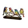 Colorful Birds Ornament Table Decoration Bird Desktop Ornament Modern Acrylic Bird Figurine Decorative Art Ornament