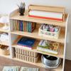 Korean Style Wooden Bookcase & Toy Storage Rack for Children's Room
