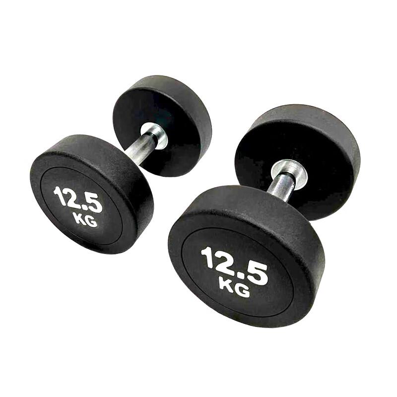 Weilikang Round Head Fixed Weight Rubberized Dumbbells