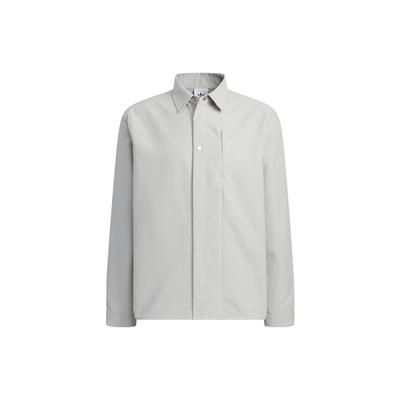 Sport Casual Long Sleeve Shirt Men Tops Light-Grey IK3708
