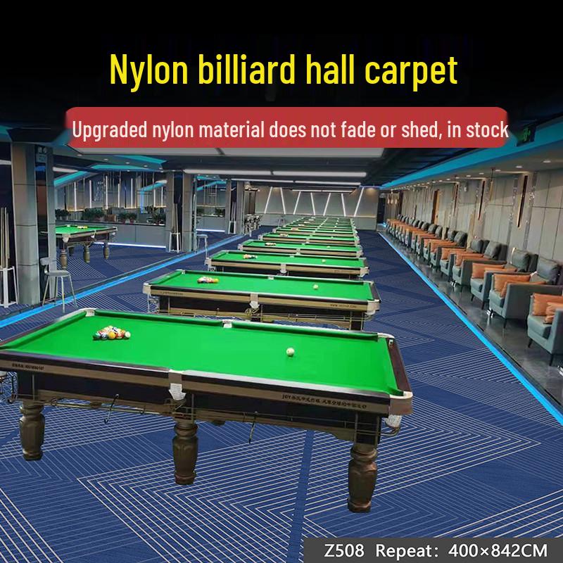 Billiard Room Nylon Carpet: Fireproof, Printed, Large Area, Wall-to-Wall for Halls & Clubs