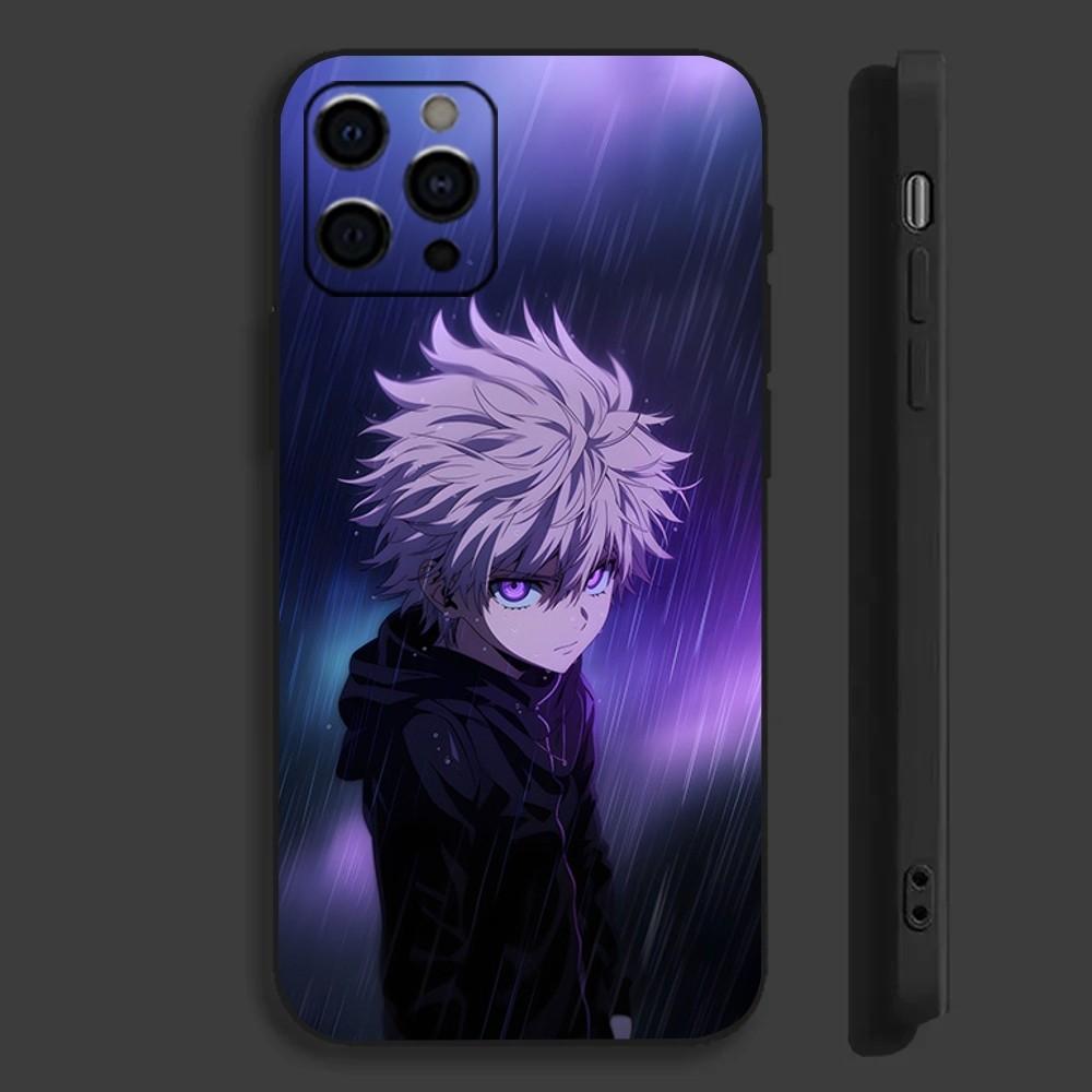 Anime H-Hunter K-Killua Phone Case For Apple iPhone 15,14,13,12,11,Pro,X,XS,Max,XR,Plus,Mini Soft Black Cover