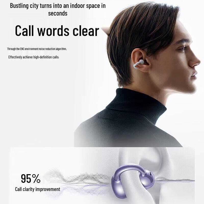 SANAG S7S AI Bluetooth Ear Clip Open-Ear Sport Earbuds