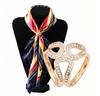 Cross-shaped Silk Scarf Buckle, Hem Knot Buckle