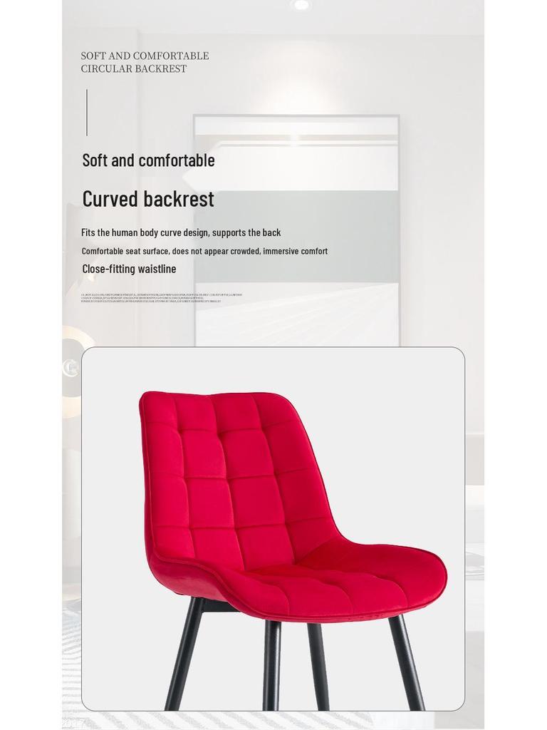 Export Fabric Dining Chair - Home & Cafe Leisure Backrest Chair