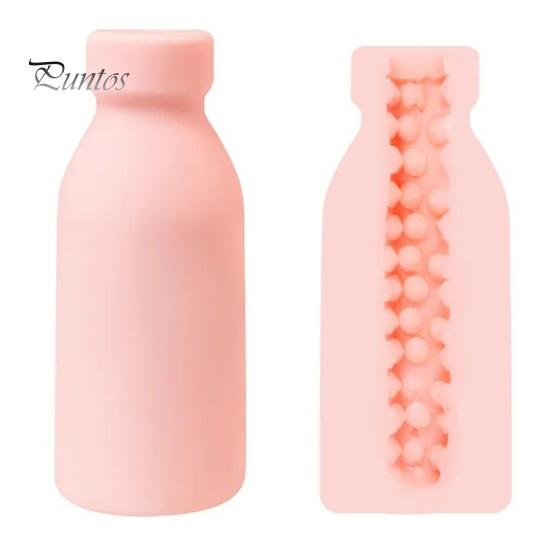 Male Masturbation Cup Silicone Adult Product Safe Erotic 3D Bottle Shape Sex Toy Masturbator for Men