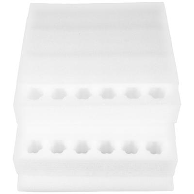 1Set Pearl Cotton Egg Cartons Thickened White Shockproof Foam Egg Carrier Tray for Chicken Duck Eggs Storage Transport Farm