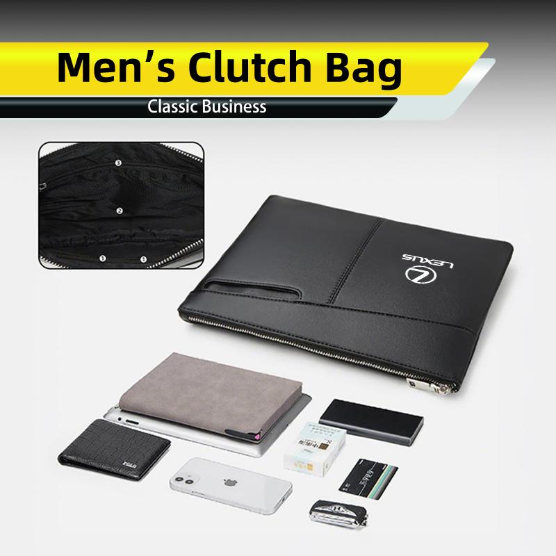 Car Men's Clutch Bag Card Holder Business Coin Purse Wallet Interior For Lexus IS250 IS200 ES350 GS400 GS430 GX460 HS250h IS300