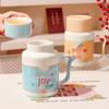 Baizi'en A52 Creative Ceramic Mug with Lid