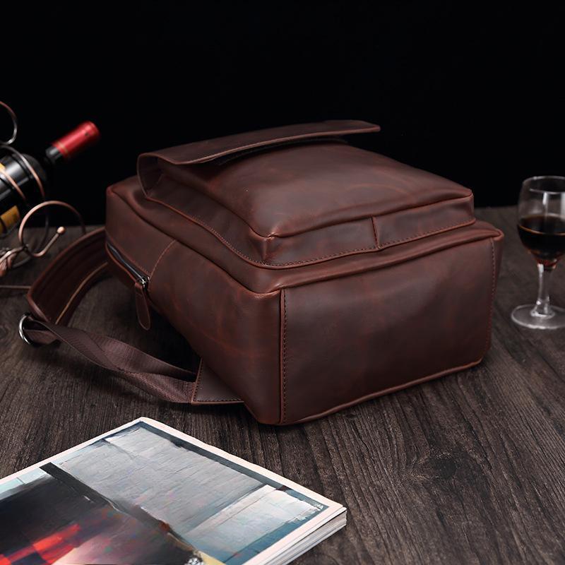 Herr Koreansk Mode Ryggsäck Retro Casual Datorryggsäck Student Skolväska Resväska