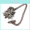 The Witcher Alloy Wolf Head Necklace With Zinc Alloy Chain For Men And Women