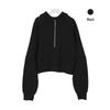 Women's Fleece-Lined Half-Zip Hoodie for Autumn/Winter - Slimming, Sporty, Versatile.
