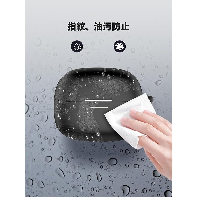 Redmi Buds 6 Pro for Case Cover [YANMONGI] Wireless Earphones Protective Cover Silicone Protective Case -With Chain Charging Case Cover Visible Led