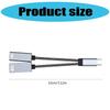 2 in 1 Type C Splitter Aluminum Charging Adapter with 60W Power Delivery Charging & OTG Functionality for Phone Tablet 
