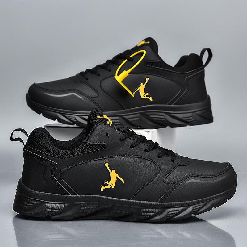 

Sneakers men s shoes autumn and winter leather velvet casual shoes lightweight non-slip running shoes outdoor snow cotton shoes 38