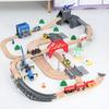 High-Quality Wooden High-Quality Railway High-Quality Track Collection Kit High-Quality Police Space Facility High-Quality Theme High-Quality Wooden