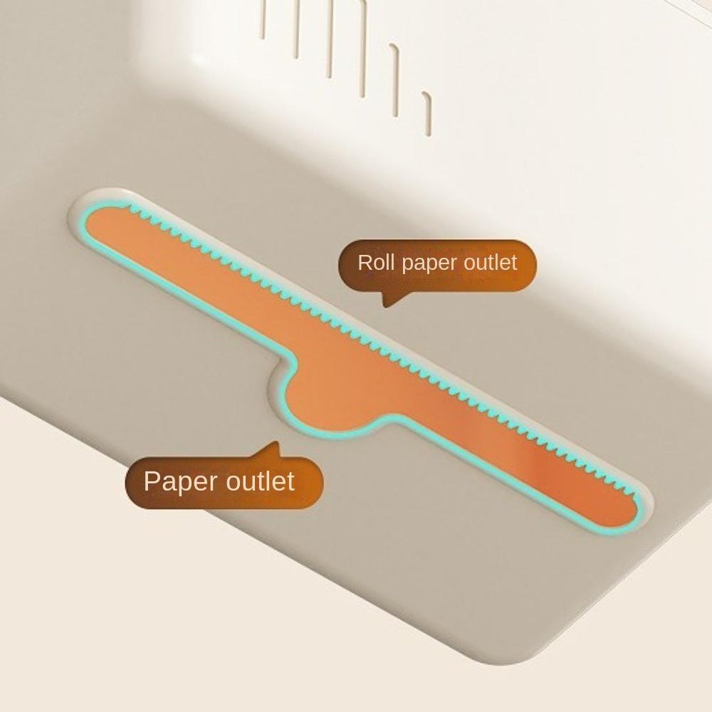 Multifunctional Toilet Paper Roll Storage Plastic Wall Mounted Storage Box Toilet Tissue Box  Home