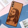 Buddha Jesus Guadalupe Wood Case For Samsung Galaxy S24 Ultra S21 S22 S23 S25 Ultra S9 S10 Plus S20 FE S25 FE Back Cover