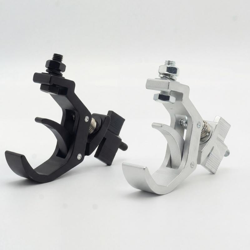 Heavy Duty Stage Light Truss Clamp 25mm Foldable Hook Aluminum Alloy Bracket 150kg Load for Concert Lighting Installation