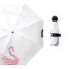 Modischer Schwanenblüten-Druckschirm Mini-Taschenschirm Ultra-Kleiner Leichter Sonnenschirm Faltbarer Regenschirm Sonnenschutzschirm