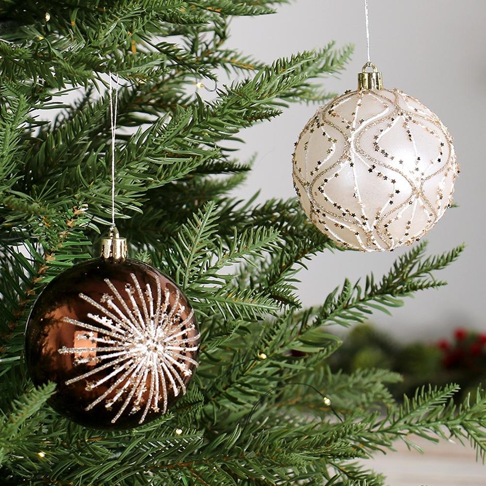 Christmas Ornaments Hand Painted Balls Seasonal Handling Resistance