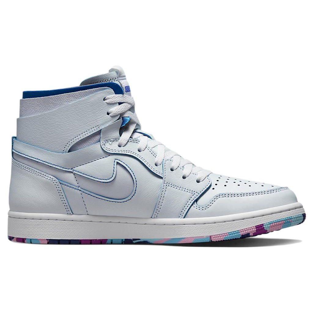 Jordan Air  1 Zoom CMFT 25 Years In China Trend Scratch Card Retro Basketball Shoes Men Sneaker White Blue DX6036-111