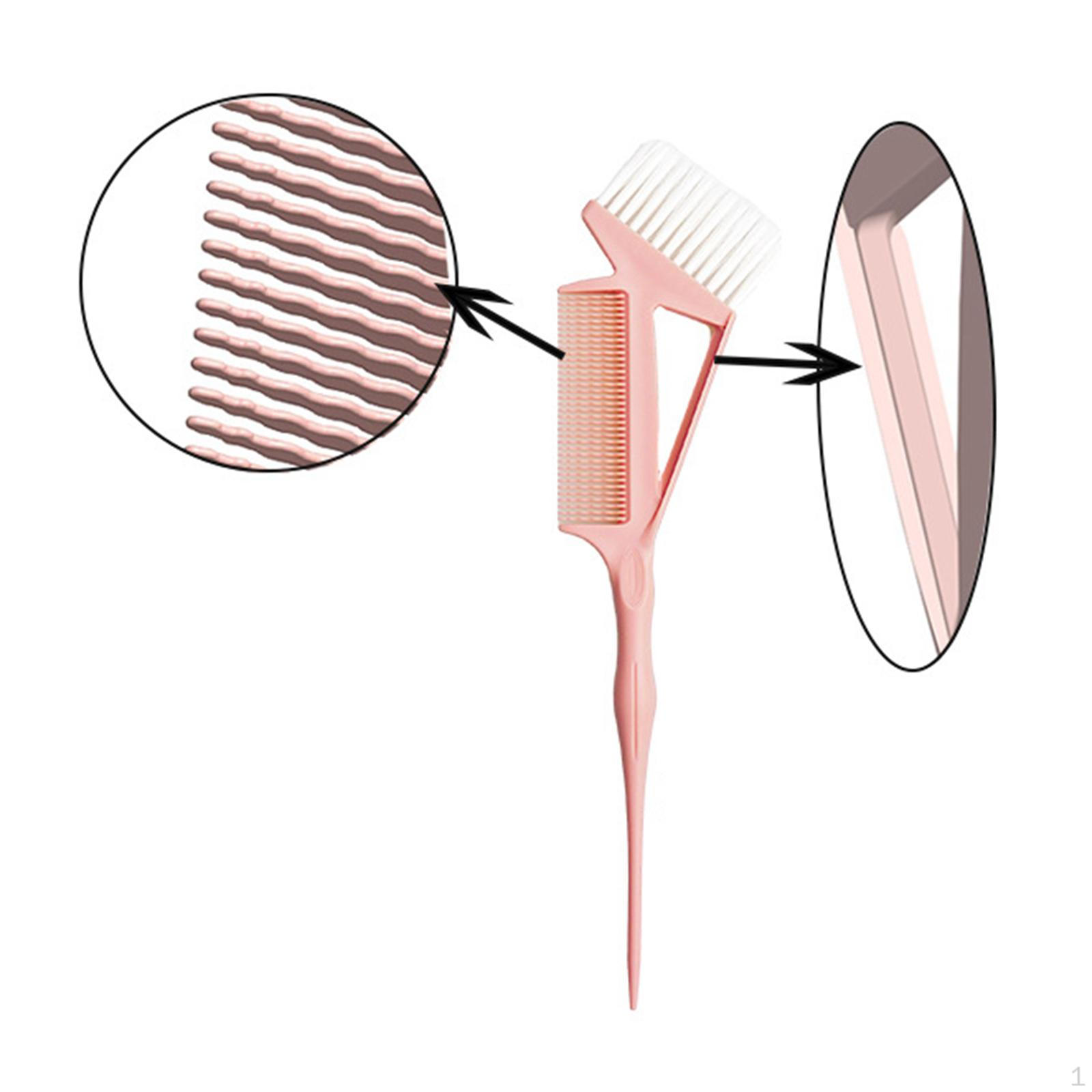 

Кисть для окрашивания, расческа для окрашивания волос, многоразовый инструмент для окрашивания волос для фольгирования всех типов розовый