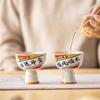 Plant Ash High-Footed Teacup Ceramic Household New Chinese-Style Maozi National Style Master Cup Single Tea Drinking Kung Fu Tea Set Gift Box
