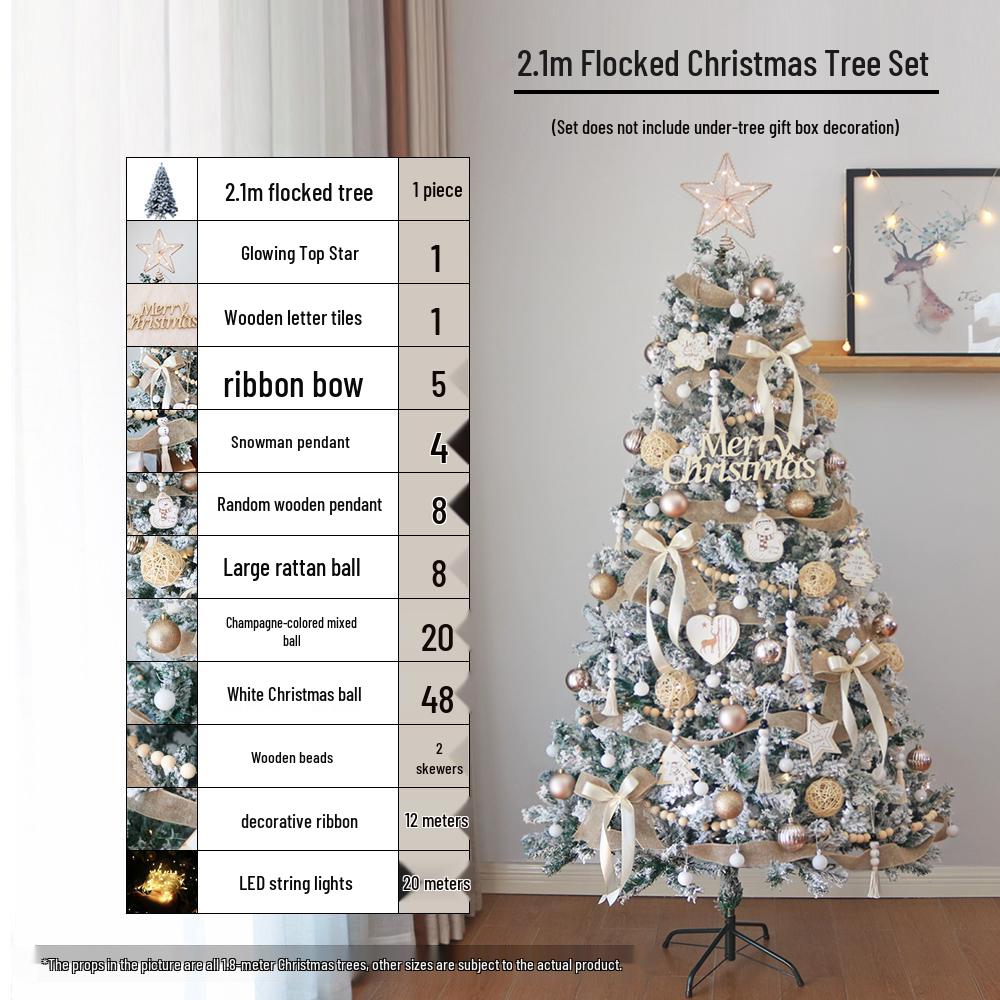 Luminous White Christmas Tree Set 2025: DIY High-End Decoration for Your Living Room