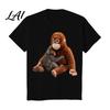Men Monkey Punch T-Shirt Team Round Neck Short Sleeve Loose Fit Casual