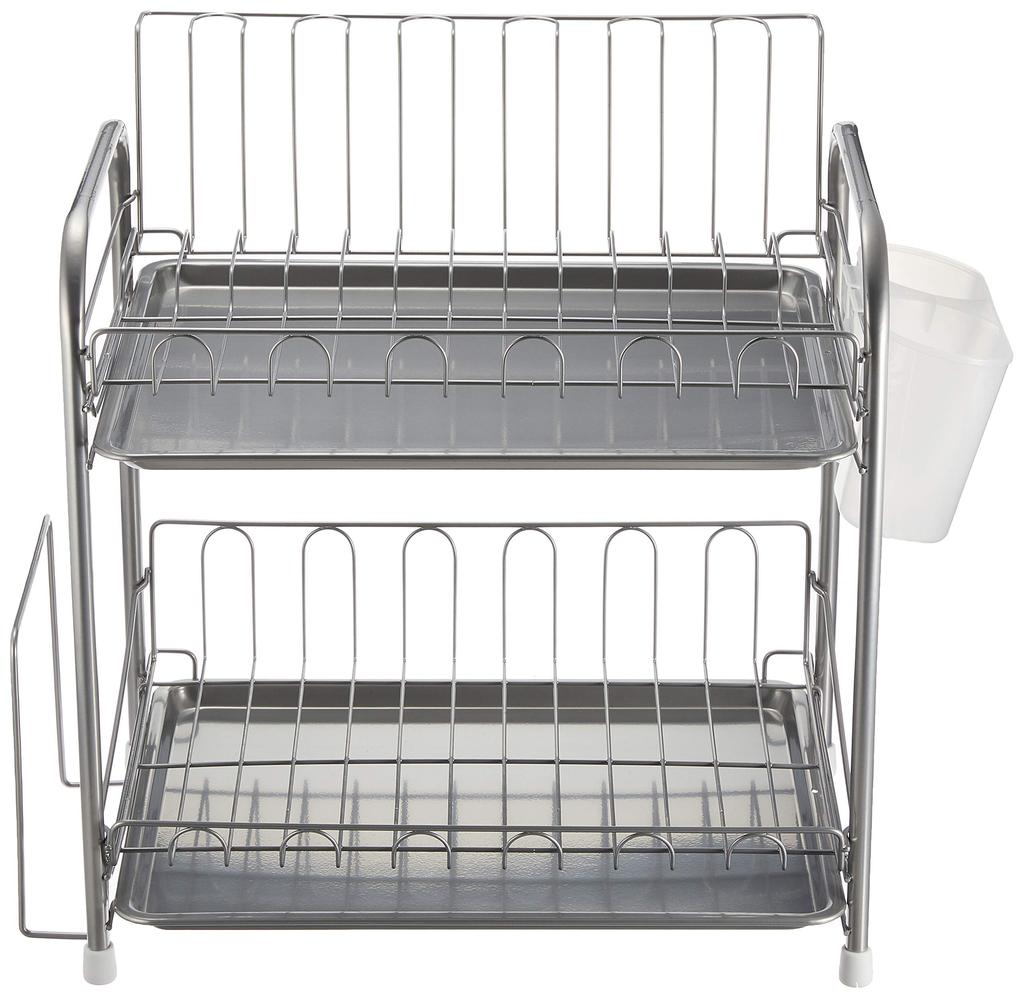 Pearl Metal Resin Dish Drainer, 2-Tier, Simple Ware HW-7301