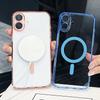 Transparent Strong Magnetic Magsafe Case For iPhone 17 Air 16 15 14 13 12 11 Pro Max Plus Candy Color Hybrid Hard Soft Tpu Shell