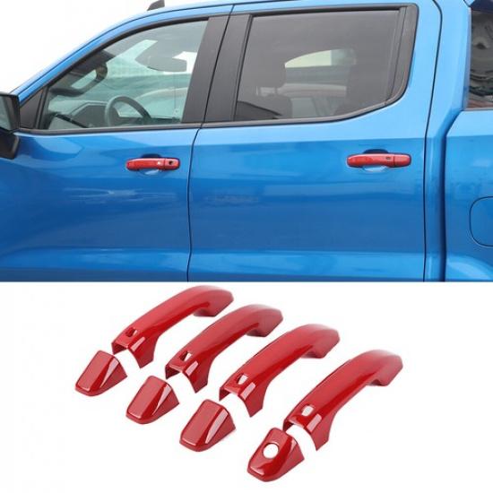 Exterior Door Handle Decor Cover Trim For Chevy Silverado/Sierra +/Suburban