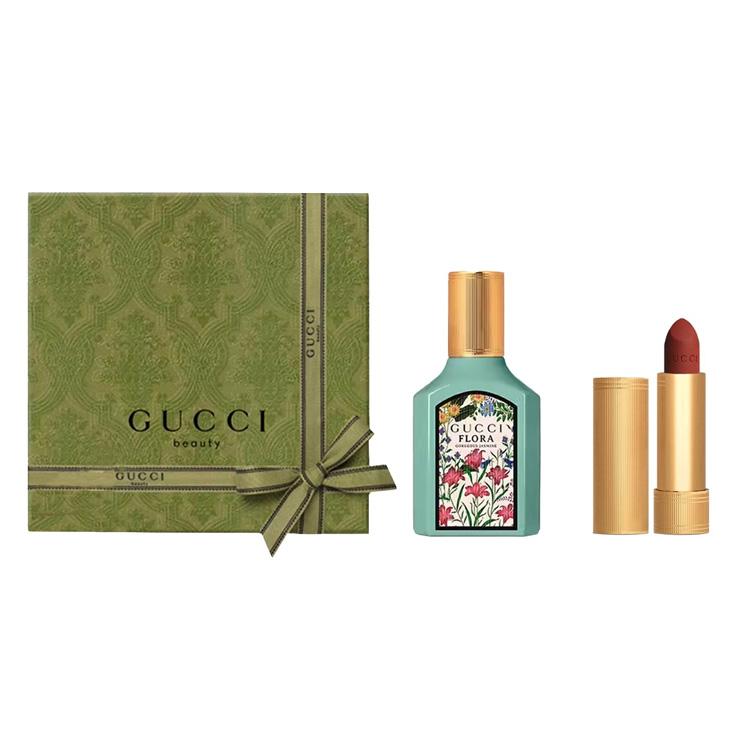 Gucci Gucci Flora Gorgeous Jasmine EDP С Матовой Помадой Perfume 30ml+Velvet Lipstick #505