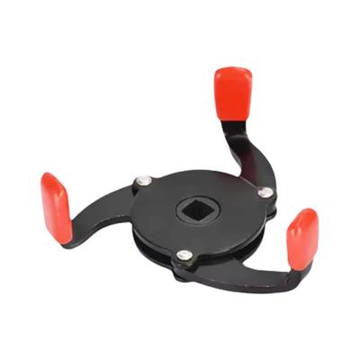 Universal One-Way Motorcycle Oil Filter Wrench Tool, Adjustable Three-Jaw Design