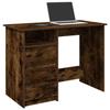 VidaXL Desk Smoked Oak 102x50x75 Cm Engineered Wood, Computer Desk, Standing Desk, Desk with Storage, Desk 860467