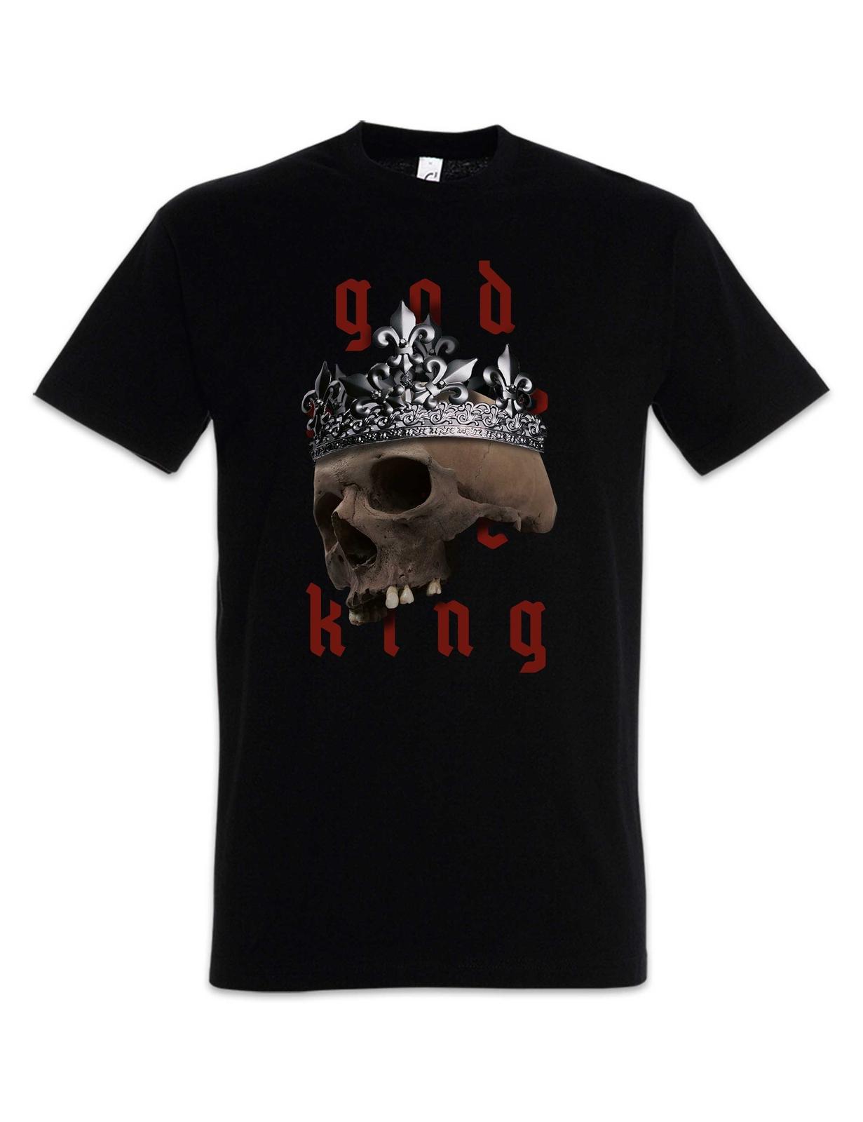 

God Save The King Skull T-Shirt Mens Womens Tees Top Skull Horror Goth Gothic King Crown Dark XL