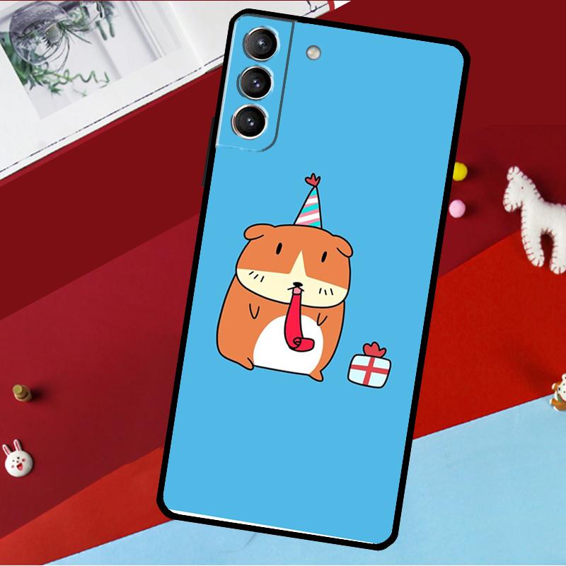 Funny Guinea Pig Balloon Funda For Samsung Galaxy S26 S25 S24 S21 S22 S20 Ultra S9 S10 Plus S23 FE S25 FE Phone Case