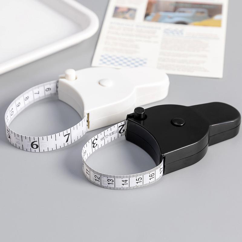 Portable Measuring Tape Mini Ruler Retractable Metric Tape in Inches Measuring Film for Body Soft Measuring Tape JC001