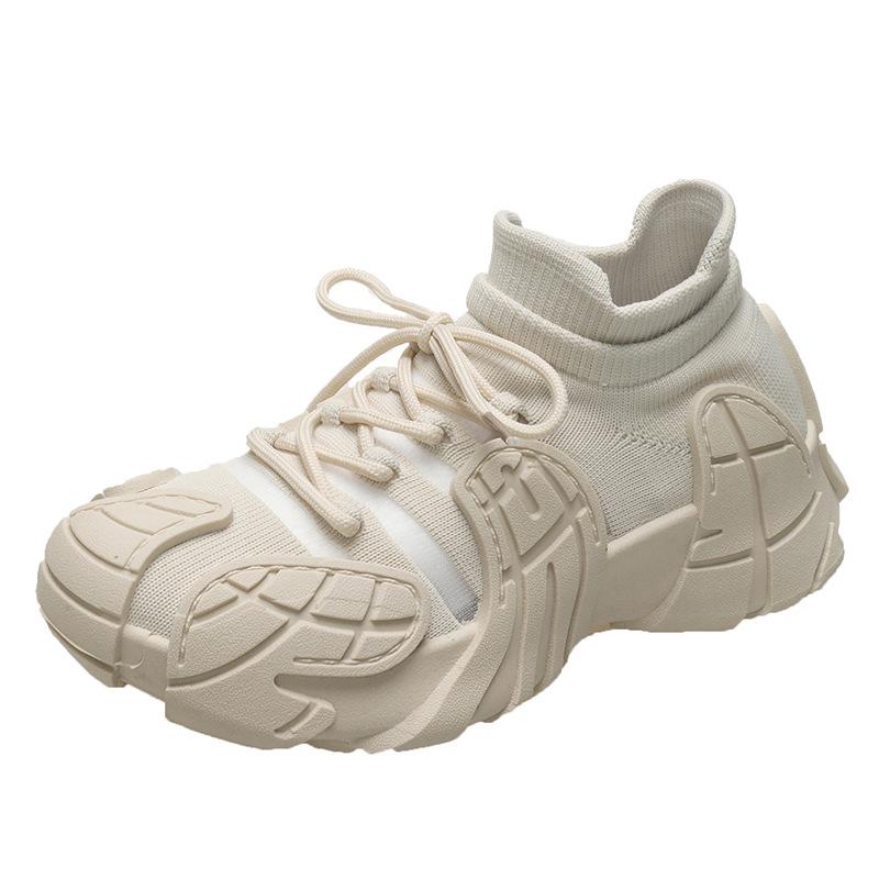 Socks and shoes new women's casual shoes platform women's shoes summer breathable octopus flying woven sports shoes large size