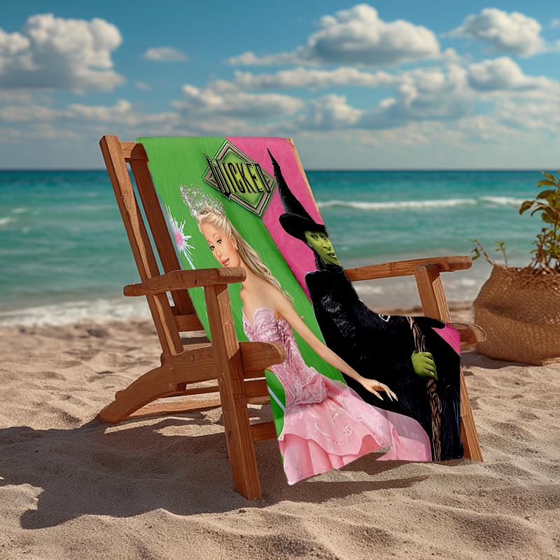 Ultra-Soft Beach Towel with Wicked Theme,Ideal for Pool - Camping, Diving - Perfect Travel Essential, Vibrant Beach Towel.