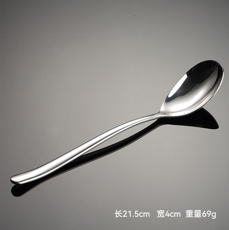 304 nerezová ocel série Moonlight tenký nůž, vidlička a lžíce obyčejný steak western nádobí světlý hotel hlavní jídlo lžíce